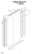 CABINET TRIM PARTS Diagram and Parts List for KSSP42QMS01  KitchenAid Refrigerator