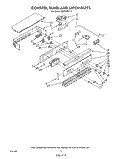CONTROL PANEL AND LATCH Diagram and Parts List for RB770PXT0  Whirlpool Range