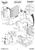 UNIT, LITERATURE Diagram and Parts List for 3XACM12XD1  Whirlpool Air Conditioner