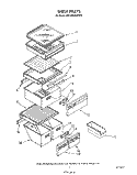 SHELF Diagram and Parts List for 6ED25RQXWW00  Whirlpool Refrigerator