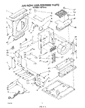 AIR FLOW AND CONTROL , LIT/OPTIONAL Diagram and Parts List for CAW18B2A1  Whirlpool Air Conditioner
