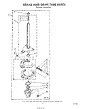 BRAKE AND DRIVE TUBE Diagram and Parts List for LA6400XPW5  Whirlpool Washer