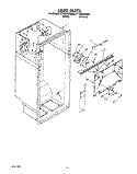 LINER Diagram and Parts List for ET18ZKXAN00  Whirlpool Refrigerator