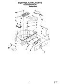 CONTROL PANEL PARTS Diagram and Parts List for KUIC15NLSS0  KitchenAid Ice Maker