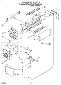 ICEMAKER Diagram and Parts List for KTRS22MAWH12  KitchenAid Refrigerator