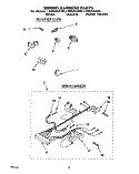 WIRING HARNESS Diagram and Parts List for LSR6244AN0  Whirlpool Washer