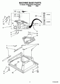 MACHINE BASE PARTS Diagram and Parts List for WTW57ESVH0  Whirlpool Washer
