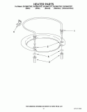 HEATER PARTS Diagram and Parts List for DU1055XTVB7  Whirlpool Dishwasher