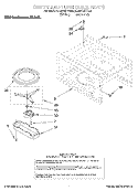 CAVITY AND TURNTABLE Diagram and Parts List for KCMS122YAL0  KitchenAid Microwave