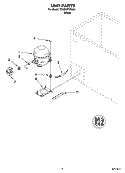 UNIT PARTS, OPTIONAL PARTS (NOT INCLUDED) Diagram and Parts List for 7EH050FXRQ00  Whirlpool Freezer