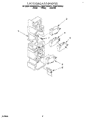 LATCH BOARD Diagram and Parts List for KHMS105BBL0  KitchenAid Microwave