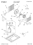 UNIT, LITERATURE Diagram and Parts List for CA5WMV0  Crosley Air Conditioner