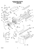 ICEMAKER PARTS Diagram and Parts List for KBRP20ELSS00  KitchenAid Refrigerator
