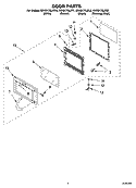Part Location Diagram of 8185158 Whirlpool DOOR/MW