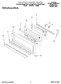 CONTROL PANEL, LIT/OPTIONAL Diagram and Parts List for KEBS277BAL1  KitchenAid Wall Oven
