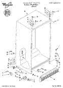 CABINET Diagram and Parts List for 7ED20TKXDN02  Whirlpool Refrigerator