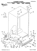 CABINET PARTS Diagram and Parts List for GC5SHEXNT04  Whirlpool Refrigerator