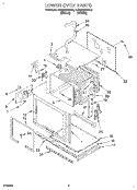 LOWER OVEN Diagram and Parts List for KEBS246BBL0  KitchenAid Wall Oven
