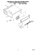 TOP GRILLE AND UNIT COVER PARTS Diagram and Parts List for KSSS42QMX01  KitchenAid Refrigerator