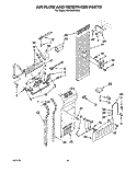 AIR FLOW AND RESERVOIR Diagram and Parts List for KSSS36DAX04  KitchenAid Refrigerator