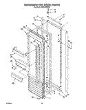 REFRIGERATOR DOOR Diagram and Parts List for KSSS42QDX00  KitchenAid Refrigerator
