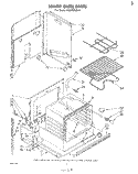 LOWER OVEN Diagram and Parts List for RB270PXK0  Whirlpool Wall Oven