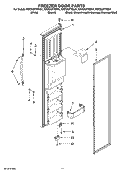 FREEZER DOOR PARTS Diagram and Parts List for KSCS23FTWH01  KitchenAid Refrigerator