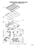 COMPARTMENT SEPARATOR Diagram and Parts List for ET14JKXSW00  Whirlpool Refrigerator