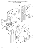 AIR FLOW AND RESERVOIR Diagram and Parts List for KSSS42MHX00  KitchenAid Refrigerator