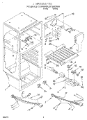 LINER, LIT/OPTIONAL Diagram and Parts List for RT14WKYFW01  Roper Refrigerator