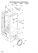REFRIGERATOR LINER Diagram and Parts List for KSRS22QGWH03  KitchenAid Refrigerator