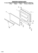 FREEZER DOOR PARTS, OPTIONAL PARTS Diagram and Parts List for GR9SHKXKT03  Whirlpool Refrigerator