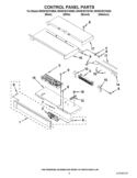 CONTROL PANEL PARTS Diagram and Parts List for WOD51EC7AB00  Whirlpool Wall Oven
