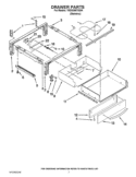 DRAWER PARTS Diagram and Parts List for YKDSS907SS04  KitchenAid Range