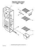 FREEZER LINER PARTS Diagram and Parts List for ED5KVEXVB02  Whirlpool Refrigerator