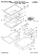 SECTION Diagram and Parts List for KECC501BBL0  KitchenAid Cooktop
