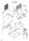 UNIT PARTS Diagram and Parts List for IJT195300  Inglis Refrigerator