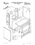 EXTERNAL OVEN Diagram and Parts List for SF330PEWW4  Whirlpool Range