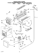 ICEMAKER Diagram and Parts List for KSSS42QKT00  KitchenAid Refrigerator