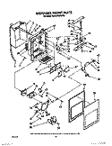 DISPENSER FRONT Diagram and Parts List for KSRB27QWWH00  KitchenAid Refrigerator