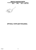 MISCELLANEOUS PARTS Diagram and Parts List for GU1500XTLT1  Whirlpool Dishwasher