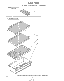 SHELF Diagram and Parts List for ET12DCXLWR1  Whirlpool Refrigerator