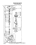 GEARCASE Diagram and Parts List for KAWE900TWH0  KitchenAid Washer