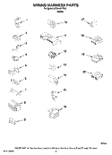 WIRING HARNESS PARTS Diagram and Parts List for ATW4471TQ0  Whirlpool Washer