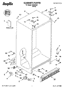 CABINET PARTS Diagram and Parts List for IKS203300  Inglis Refrigerator