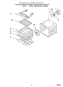 INTERNAL OVEN Diagram and Parts List for GSC278PJB3  Whirlpool Microwave Oven Combo
