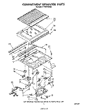 COMPARTMENT SEPARATOR Diagram and Parts List for ET20DKXSW00  Whirlpool Refrigerator