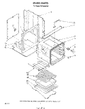 OVEN Diagram and Parts List for RB1000XKW2  Whirlpool Wall Oven