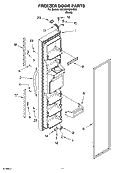 FREEZER DOOR PARTS Diagram and Parts List for 6GD5SHQXKB02  Whirlpool Refrigerator