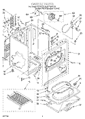 SECTION Diagram and Parts List for KEYS977EZ0  KitchenAid Dryer